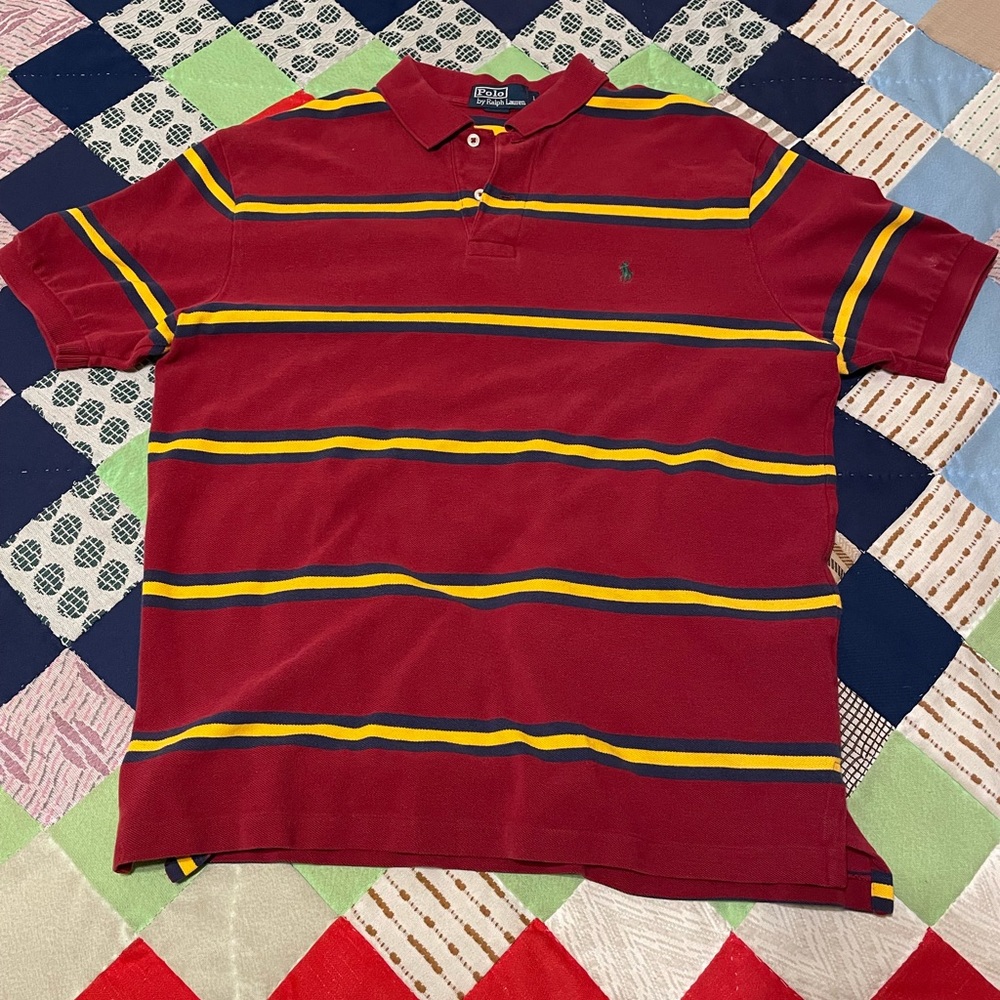 Polo by Ralph Lauren stripped collard polo shirt men’s size XL